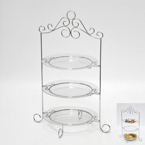 Plaque en acrylique 3 pièces, support pour gâteau de mariage à 3 niveaux - Product Image 1