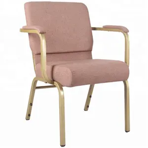 可堆叠的教堂椅子与扶手牧师教堂椅子牧师使用教堂家具椅子