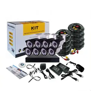 CCTV an ninh Hệ thống ghi âm Kit ELEC CCTV 8 camera hệ thống CCTV