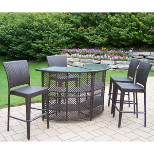 Acanalar <span class=keywords><strong>rattan</strong></span> tejida casual al aire libre alta mesa y taburete <span class=keywords><strong>de</strong></span> bar conjunto <span class=keywords><strong>de</strong></span> muebles <span class=keywords><strong>de</strong></span> mimbre balcón - Product Image 1
