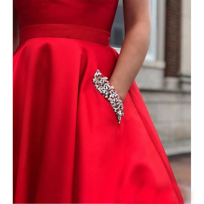 red long dresses women party
