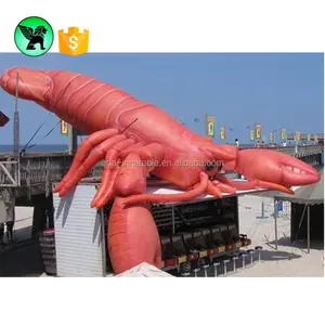 Opblaasbare Crawfish Aangepaste Event Stage Decoratie Giant Rode Opblaasbare Garnalen A2210