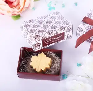 Wedding Favors Valentine's Day Present Creative Christmas gifts bridal shower guest souvenirs Mini Handmade Maple Leaf Soap