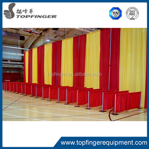 معدات الزفاف خلفية قابلة للتعديل معرض صور الحدث أعمدة سوداء مخصصة المعرض التجاري كشك الأنابيب والستارة - Product Image 5