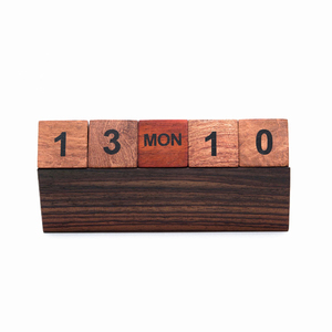 Vendite calde di moda manualmente calendario cubo di legno, calendario creativo calendario perpetuo fai da te - Product Image 1