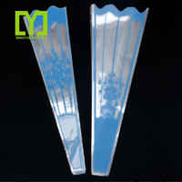 Vente chaude Personnalisé En Plastique Transparent Bopp Matériel Unique Bouquet De Fleurs Manches Pour Opp Emballage Fleur Manches