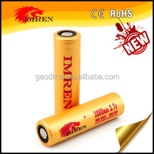 Hohe qualität 18650 3000 mah 45a IMREN imr batterie, akku <span class=keywords><strong>3</strong></span>,7 v 3000ma für reibung fahrrad - Product Image 6