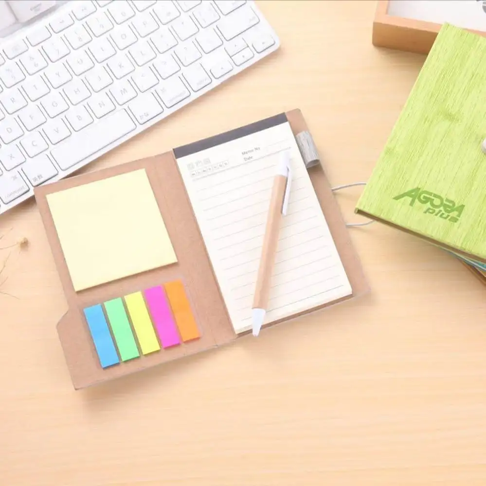 Customized And Memo Pads Style Folding Cube Box Sticky Note Sets Custom Logo Print Sticky Notes