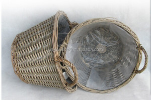 Maceta de Mimbre para Plantas, Cesta para Plantas, 100% Hecha a Mano, Decoración del Hogar de Mimbre y Plástico, Arte Popular Europeo, Mimbre de Sauce - Product Image 3