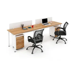 MFC整理木制2人员工工作站办公书桌家具待售