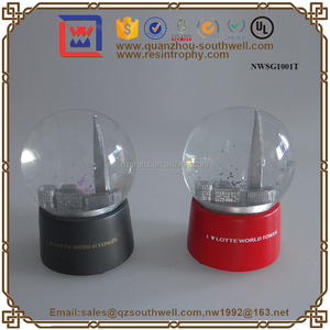 Resina blanca edificio <span class=keywords><strong>casa</strong></span> recuerdo resina torre globo de agua - Product Image 3