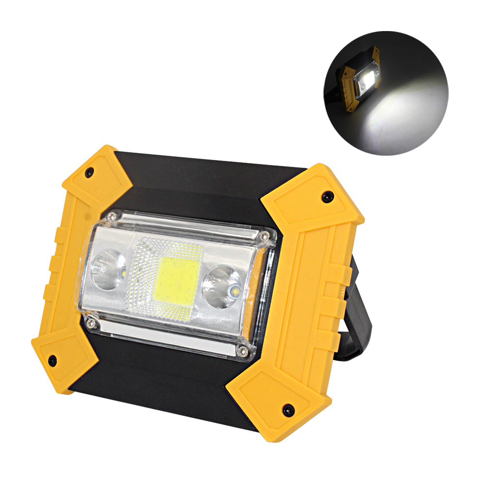 Горячая Распродажа, перезаряжаемый светодиодный Рабочий фонарь Cob с аккумулятором 10 Вт, 750 люмен