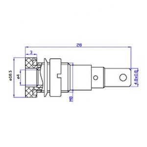 <span class=keywords><strong>4mm</strong></span> Banana Jack Cắm Nữ kết nối Bộ Chuyển Đổi - Product Image 5