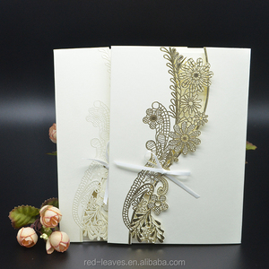 Biglietti d'invito a nozze floreali goffrato di lusso di nuovo <span class=keywords><strong>Design</strong></span> - Product Image 2