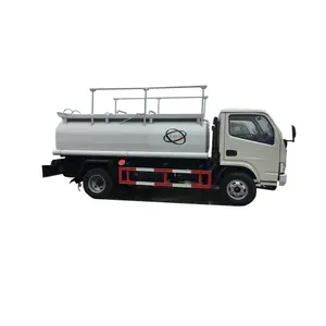 DFAC 4*2 dongfeng kleine 8000 liter brandstoftank truck 6995*2300*2750mm size gaan in brandstof thuis/kantoor levering truck