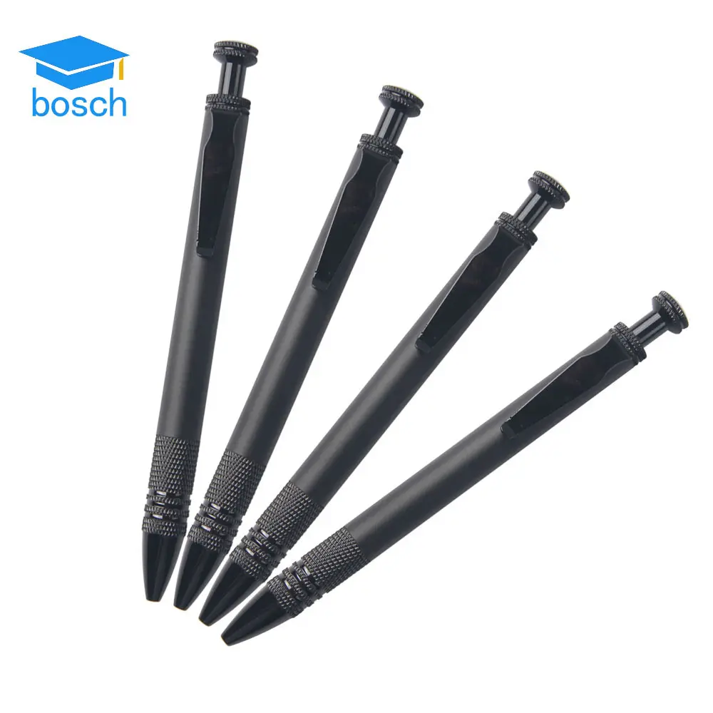 Nam xương Bosch Bút Bút khuyến mại drive đen vật liệu kim loại bấm vào bi bút giống như nhựa ngòi bút