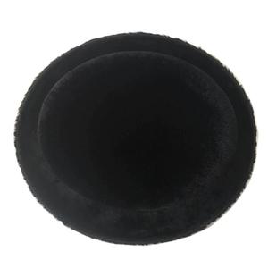 Chapeau Fedora rétro noir <span class=keywords><strong>Borsalino</strong></span> pour hommes, cheveux longs, fourrure de lapin brossée, style de personnage pour les fêtes - Product Image 2