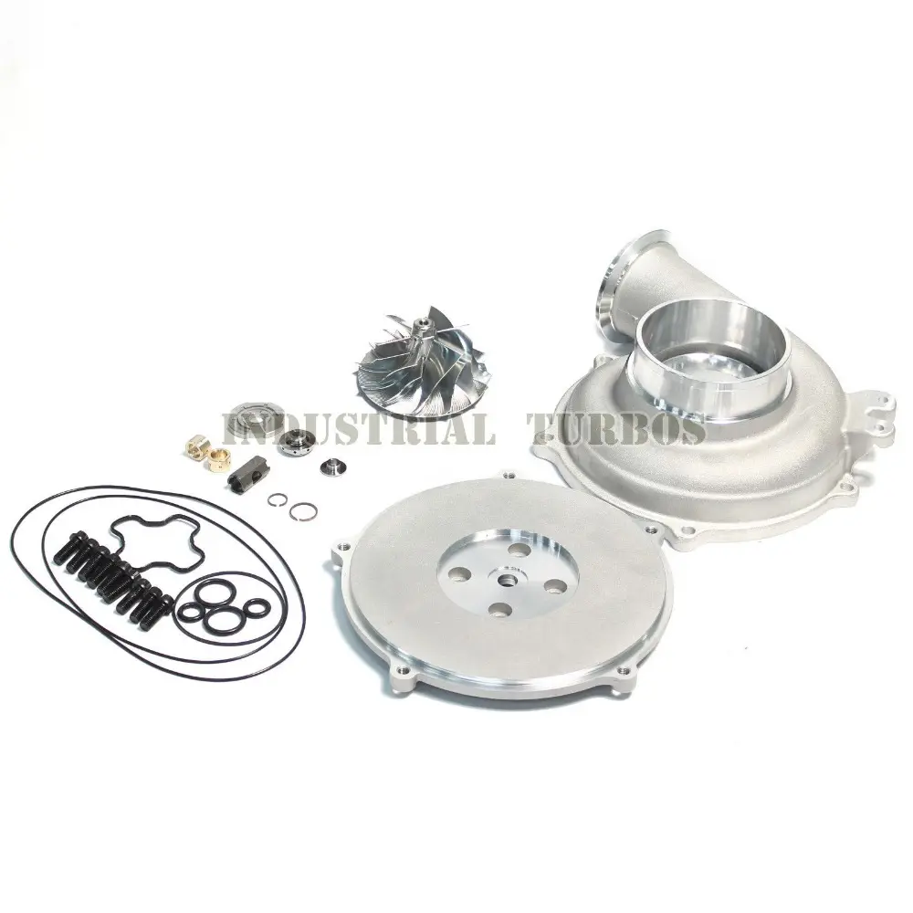 GTP38 Upgrade Kit ALL in One Kit di riparazione 66/88 Billetta Ruota + Housing + Piastra di Supporto supercharger