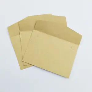 Formato carta di credito personalizzata piccola scheda buste di carta Kraft con finestra