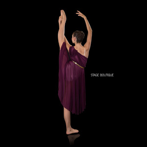 Robe de danse lyrique pour filles adultes, jaune, vêtements de danse de haute qualité, vêtements de performance - Product Image 3