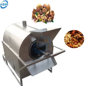 Macadamia nut dried fruit roasting peanut drum roaster machine