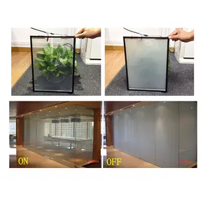 Laminated Tempered Switchable smart PDLC Glass factory