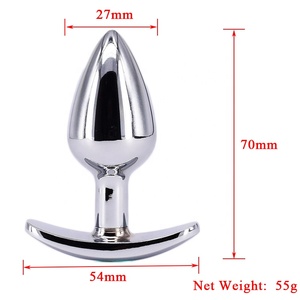<span class=keywords><strong>Plug</strong></span> Anale in Metallo con Cristalli, Giocattolo Sessuale per Uomini, Donne e Coppie - Product Image 5