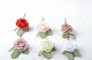 Rosa singola artificiale per la decorazione del regalo - Product Image 2