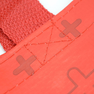 Bolsa de plástico no tejida con protección del medio ambiente, bolsa de comestibles no tejida con estampado personalizado, con revestimiento de PP, reciclada, Eco TNT - Product Image 4