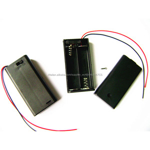 Interruttore On/Off 2 x cella AA (<span class=keywords><strong>UM</strong></span>-* 2) Battery Case Holder con il piombo wire & copertura - Product Image 1