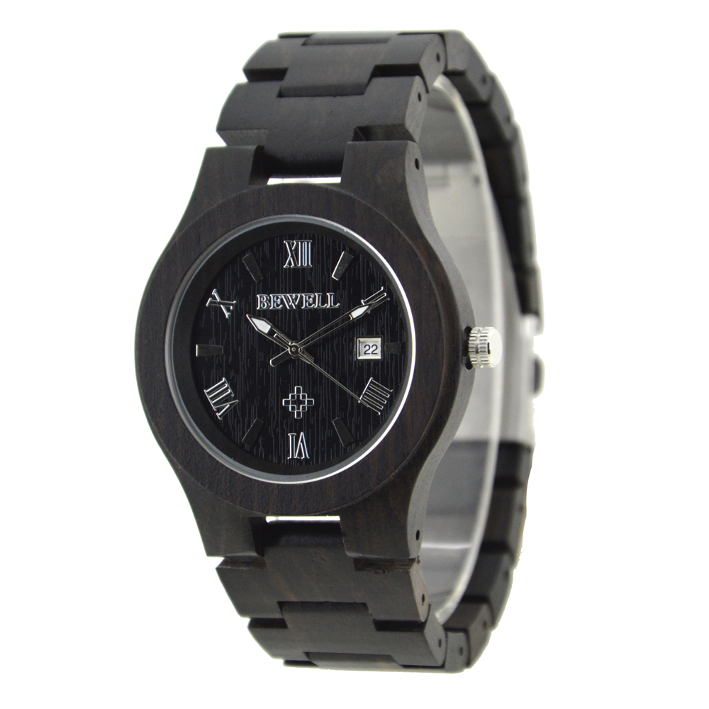 Factory Wholesale Men's Fashion Wrist Watches Natural Wood Super