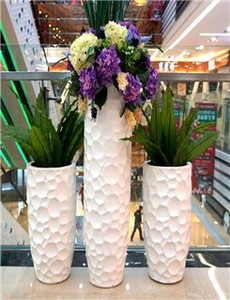 Grosir Pot Tanaman Serat Kaca Berkebun Lantai dengan Desain Unik - Product Image 2