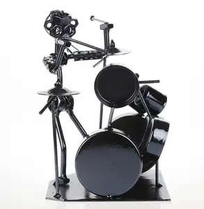 Mettle Ijzer Instrument Drum Metalen Woondecoratie Muziek Man Craft Voor Gift