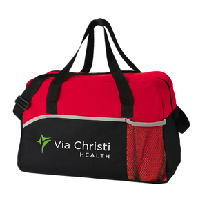 Hot Koop Grote Ritssluiting Versterkte Handgrepen Reizen 600D Polyester Waterdichte Plunjezak Met Fitness Club Logo - Product Image 6