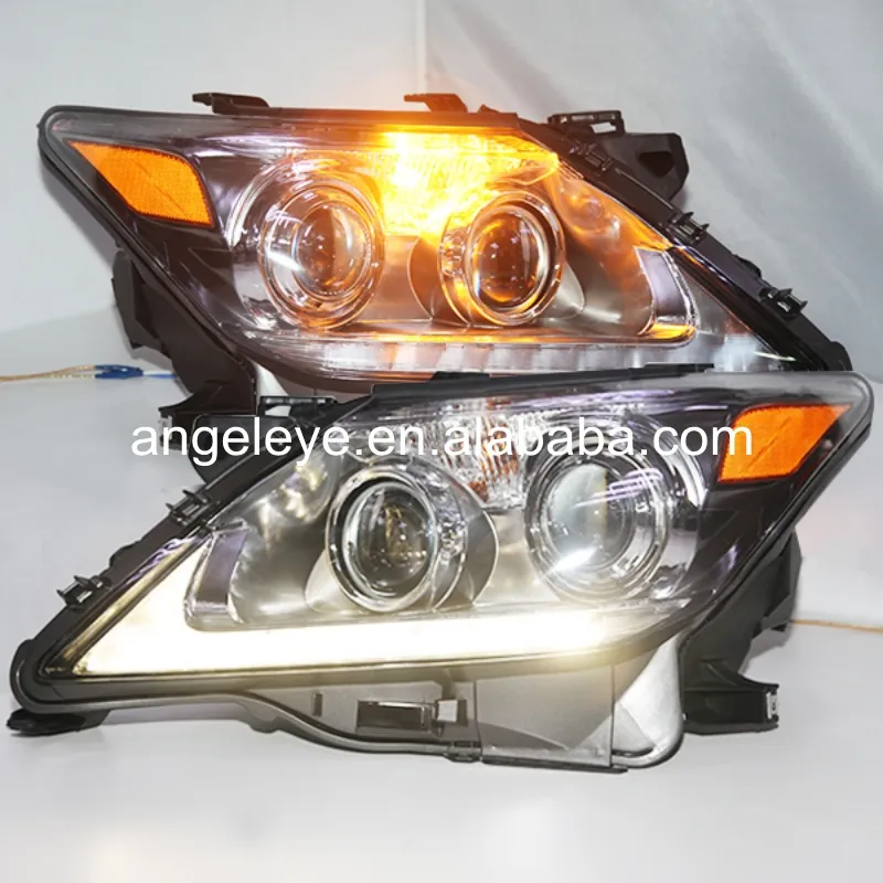 2012-2014 year for Lexus for LX570 LED Headlights Head lamp Chrome Housing