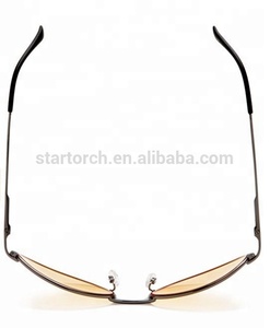 <strong>Eagle</strong> Light <strong>Eye</strong> Glasses Non-Polarized Extreme Glasses Gunmetal Frame Light Orange Lens <strong>Sunglasses</strong> - Product Image 4