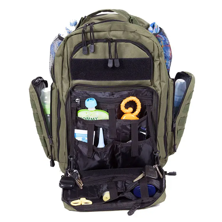 Mens Hiking Reizen Luier Rugzak Multifunctionele Tactische Luier Bag Back Pack Met Aankleedkussen