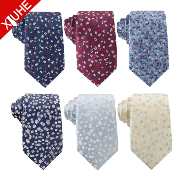 2020 г., OEM-сервис, цветные жаккардовые тканые мужские Дешевые Галстуки, галстук из полиэстера, цветочный галстук на заказ