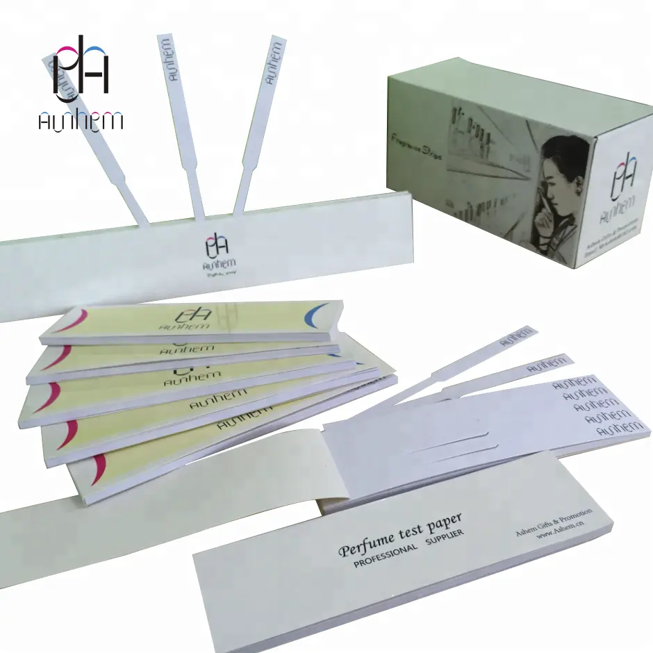 Perfume test paper OEM perfume strip sniff test paper with LOGO print, M-1061
