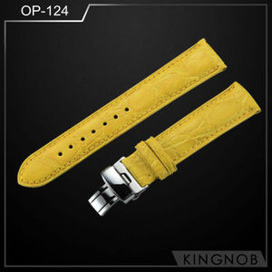 Luxe Alligator <span class=keywords><strong>bracelet</strong></span> pour <span class=keywords><strong>OMEGA</strong></span> <span class=keywords><strong>montre</strong></span> - Product Image 1