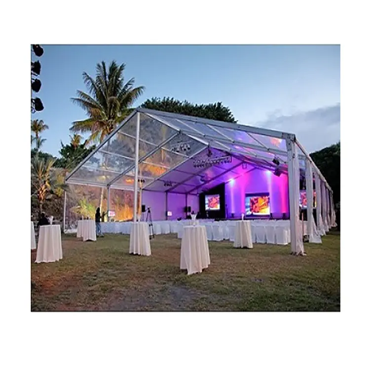 Tenda de casamento 10x10 15x20 20x20, tenda marqueira transparente para festa de casamento