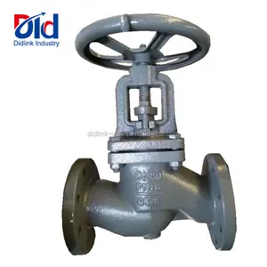 DIN Dupla Flange Haste Ascendente DN80 PN16 GG25 Ferro Fundido One Way Válvula Globo Tipo Y Harga Para Vapor de Óleo ou Gás