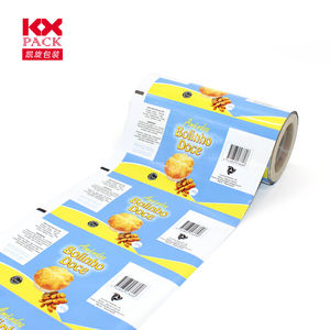 Rollo de <span class=keywords><strong>película</strong></span> de plástico para embalaje de galletas de grado alimenticio, impresión Flexible, laminación - Product Image 3