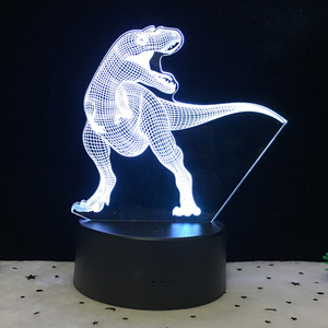 3D Dinosaurier Lampe Kinder Geschenk Nacht lampe 7 LED Farben Ändern Beleuchtung Tisch Schreibtisch Dekoration Mode Desktop Tier Lampe - Product Image 3