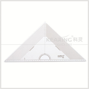 Tốt acrylic may tam giác cai trị phân loại, customized rõ ràng tam bộ quảng trường # t046 - Product Image 2