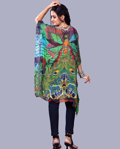 ชุดราตรีคาฟตันมีความหนืดพิมพ์ลายดิจิทัลพร้อมลูกปัดสวยๆ2023ใหม่เครื่องประดับเสื้อผ้ามุสลิมแบบดั้งเดิมสำหรับเด็กผู้หญิง - Product Image 2