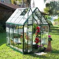 Serre de jardin tropical en plastique, avec cadre anti-buée, commercial, à vendre, usine