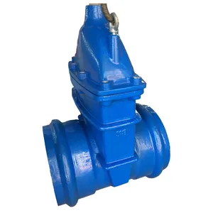 Double socket gate valve for 315mm outside diameter PVC pipes