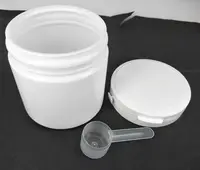 600ミリリットルWide Mouth Plastic HDPE Tamper Proof Lid Airtight Jar