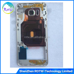 Original Trở Lại Nhà Ở Bezel Khung Giữa với Nút Bấm Bên + Kính Ống Kính Máy Ảnh cho Samsung <span class=keywords><strong>Galaxy</strong></span> S6 cạnh cộng với G928 - Product Image 2